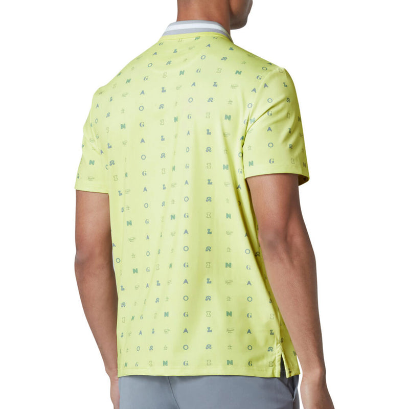 Original Penguin All Over Pete Print Polo Shirt - Shadow Lime