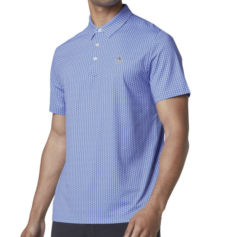 Original Penguin All Over Pete Printed Polo Shirt - Amparo Blue