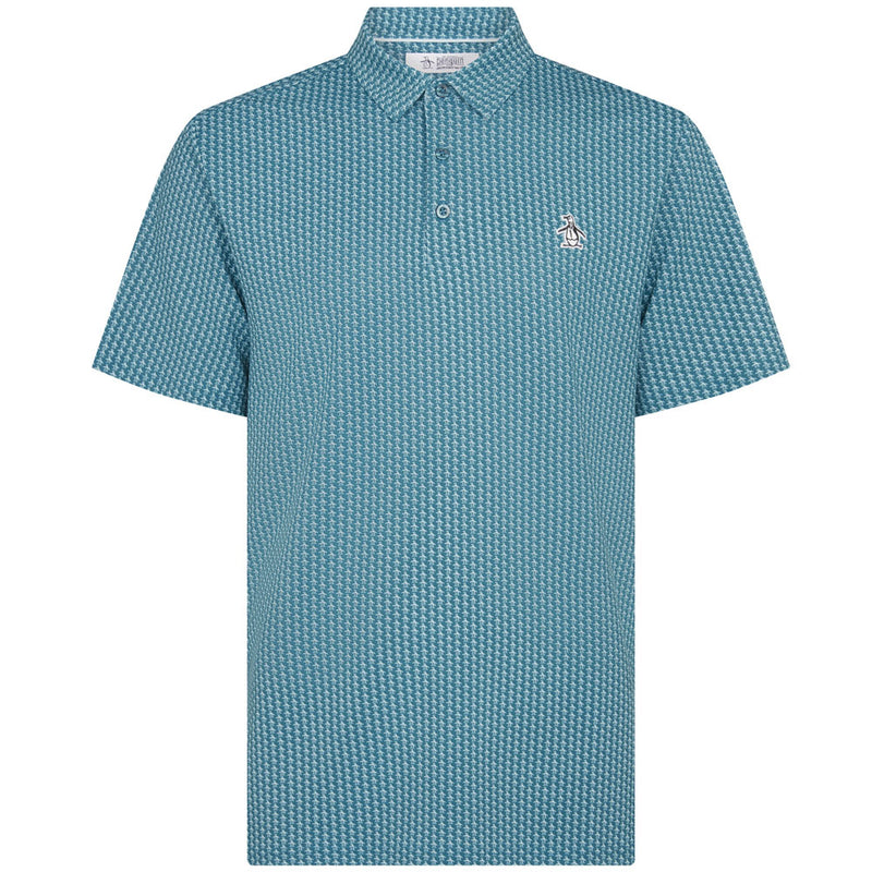 Original Penguin All Over Pete Printed Polo Shirt - Corsair