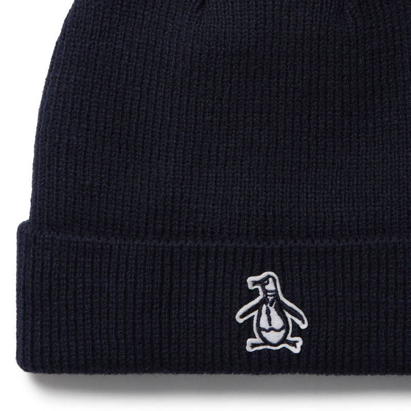 Original Penguin Core Cuff Beanie Hat - Black Iris