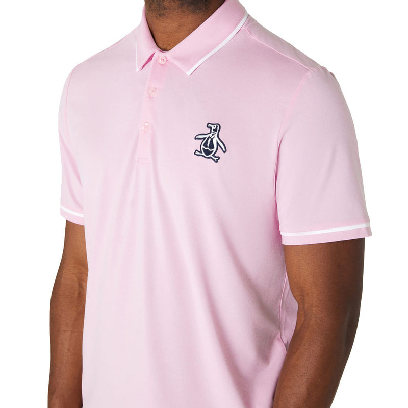 Original Penguin Heritage Polo Large Pete Logo Polo Shirt - Gelato Pink