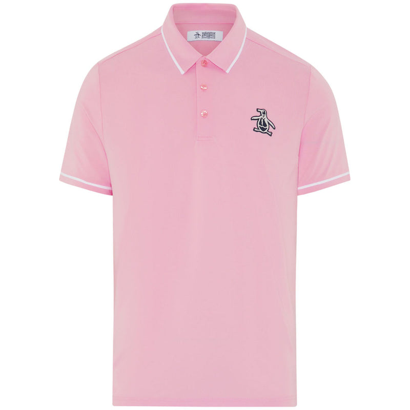 Original Penguin Heritage Polo Large Pete Logo Polo Shirt - Gelato Pink