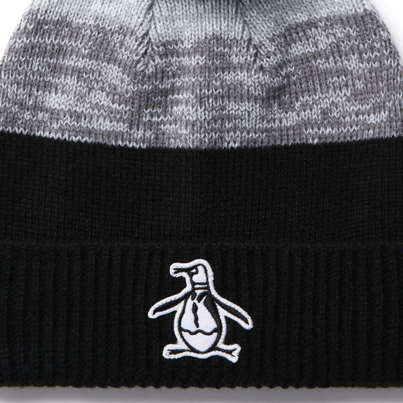 Original Penguin Rib Cuff Pom Beanie Hat - Caviar