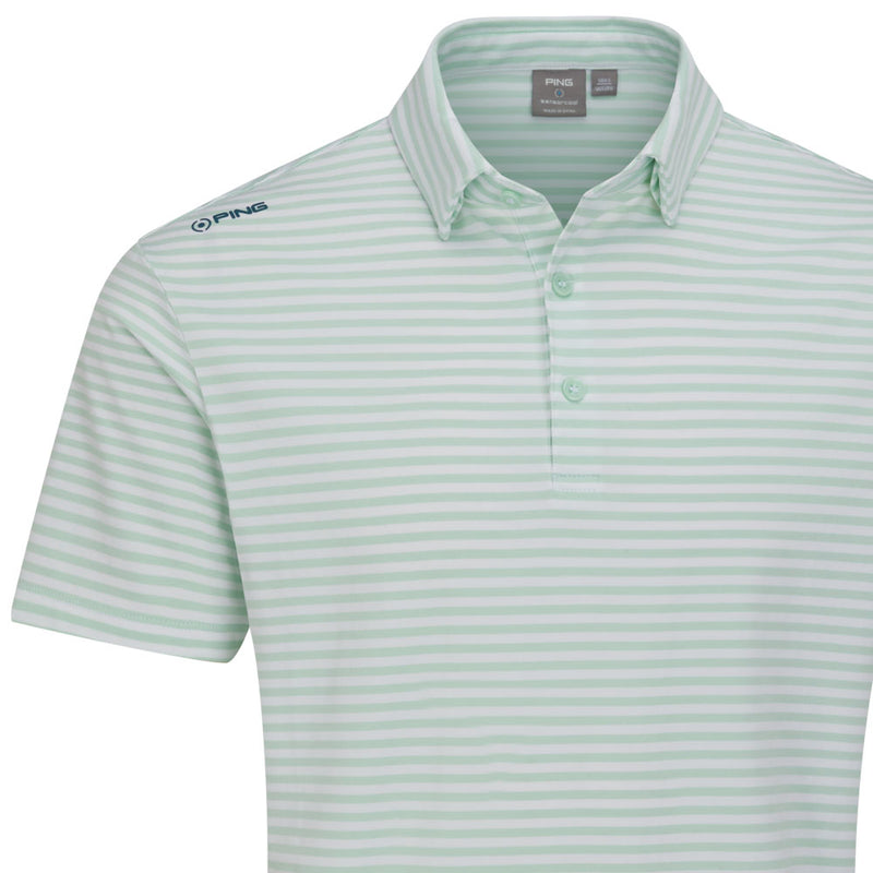 Ping Owain Polo Shirt - Misty Green/White