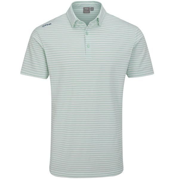 Ping Owain Polo Shirt - Misty Green/White