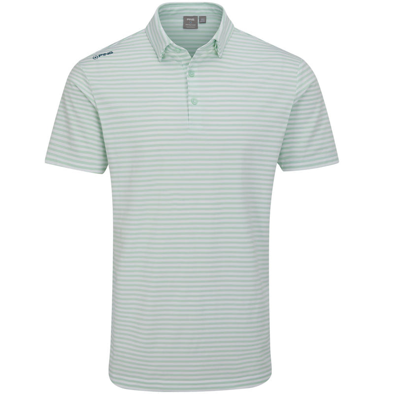 Ping Owain Polo Shirt - Misty Green/White