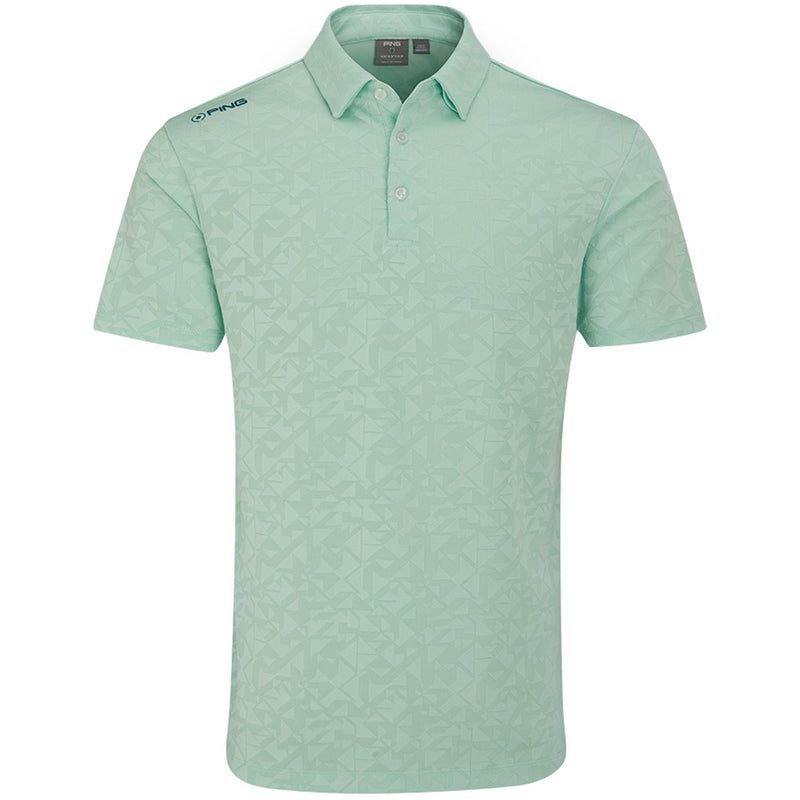 Ping Geo-Camo Polo Shirt - Misty Green