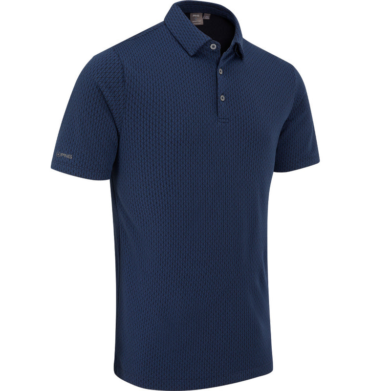 Ping Hershel Polo Shirt - Oxford Blue Multi