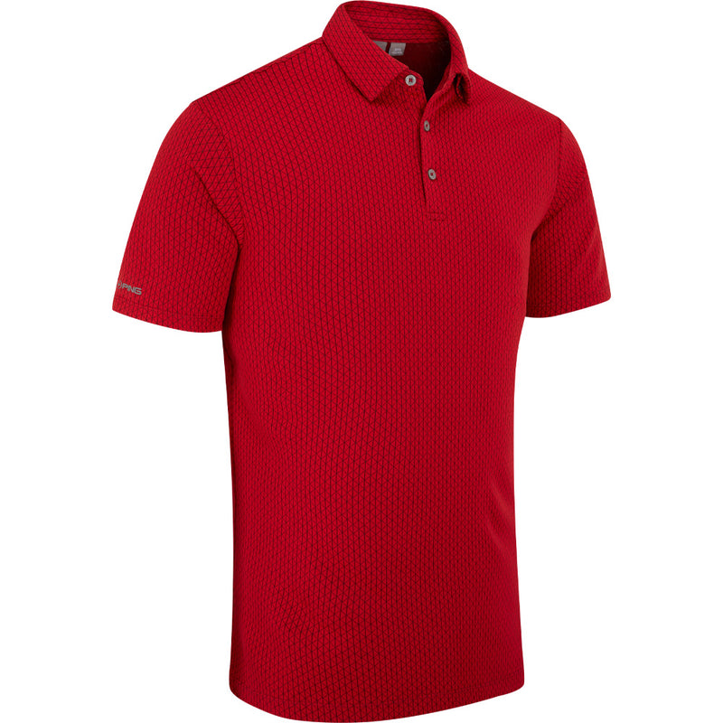 Ping Hershel Polo Shirt - Rich Red Multi