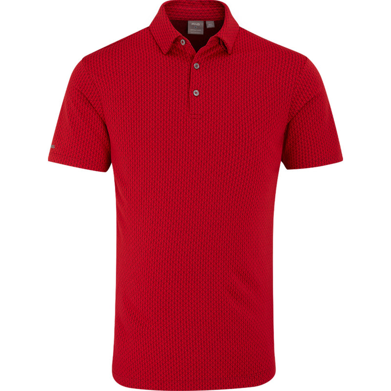 Ping Hershel Polo Shirt - Rich Red Multi