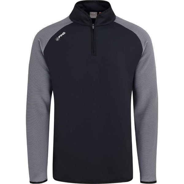 Ping Strio 1/2 Zip Mid Layer  - Black/White