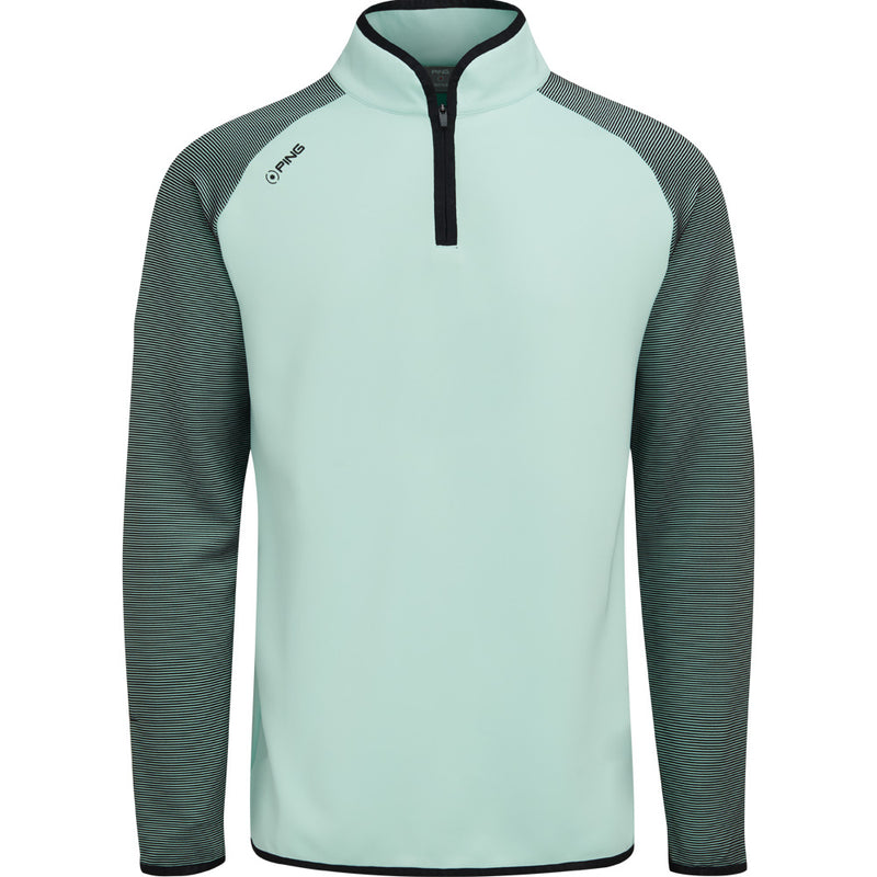 Ping Strio 1/2 Zip Mid Layer  - Misty Green/Black