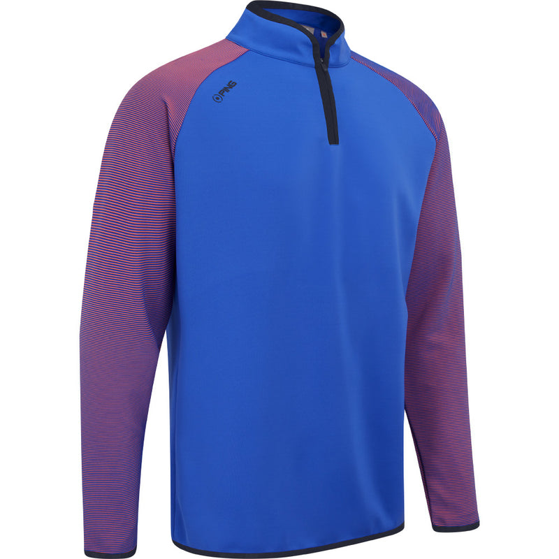 Ping Strio 1/2 Zip Mid Layer  - Ultra Blue/Dubarry