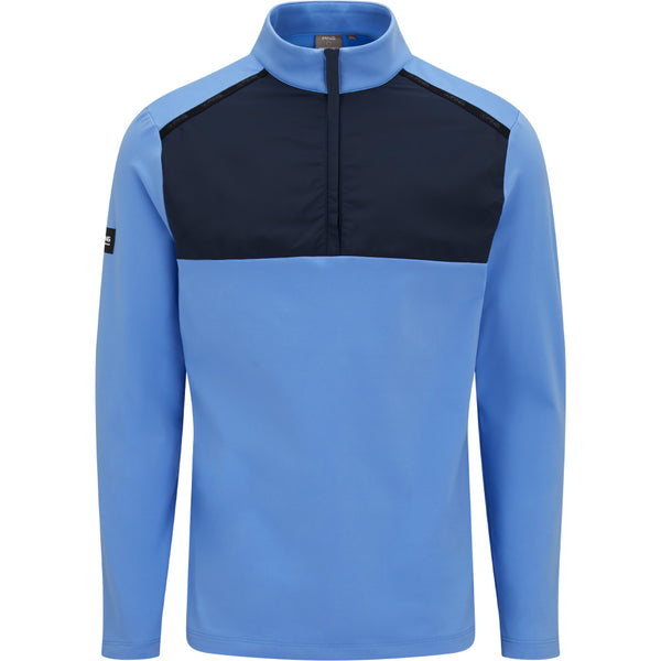 Ping Keeton 1/2 Zip Mid Layer  - Cornflower Blue/Navy