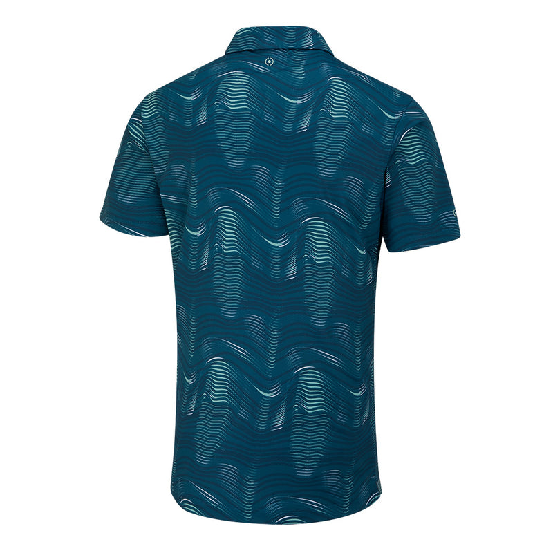 Ping Optic Groove Polo Shirt - Forest Multi