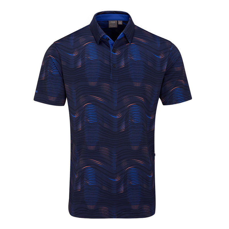 Ping Optic Groove Polo Shirt - Navy Multi