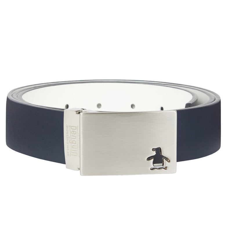 Original Penguin Core Leather Belt - Black Iris