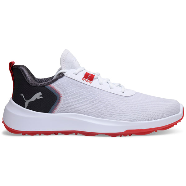 Puma Fusion Crush Sport Spikeless Waterproof Shoes - White/Dark Coal