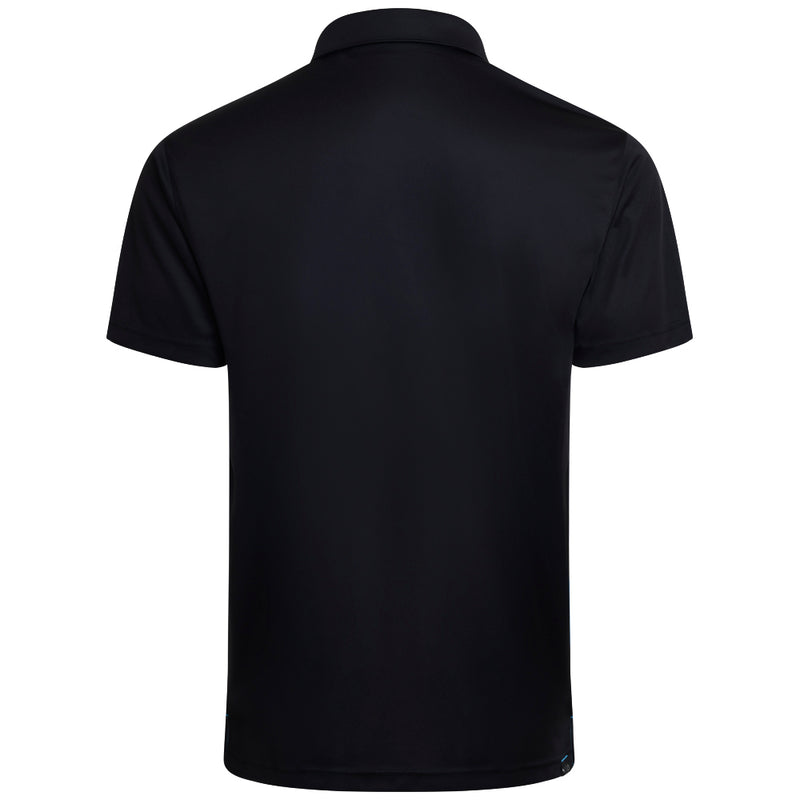 Puma Pure Colorblock Polo Shirt - Black/Aqua Blue