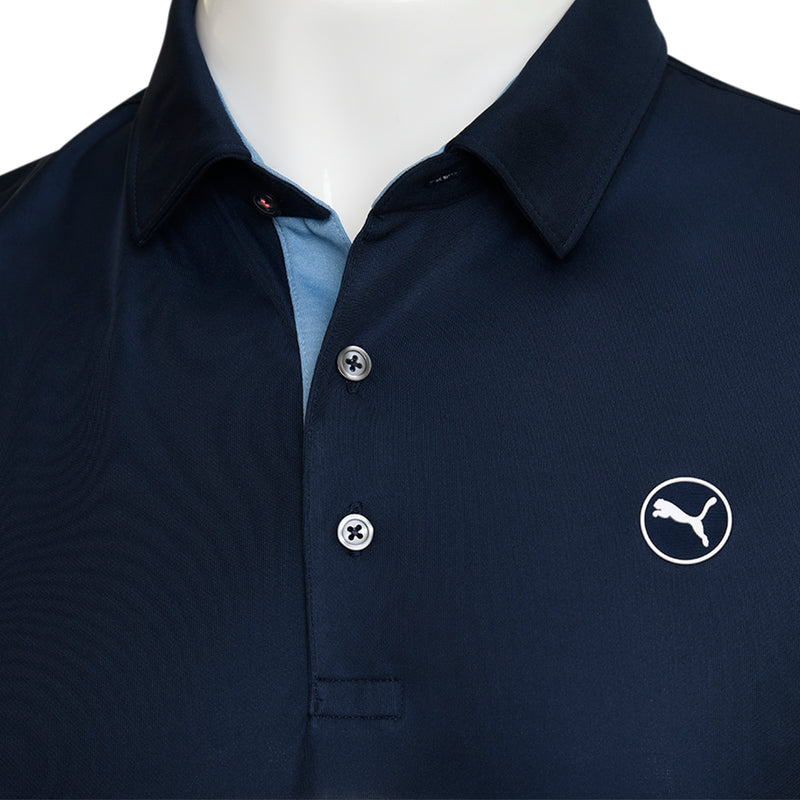 Puma Pure Colorblock Polo Shirt - Vine/Deep Navy