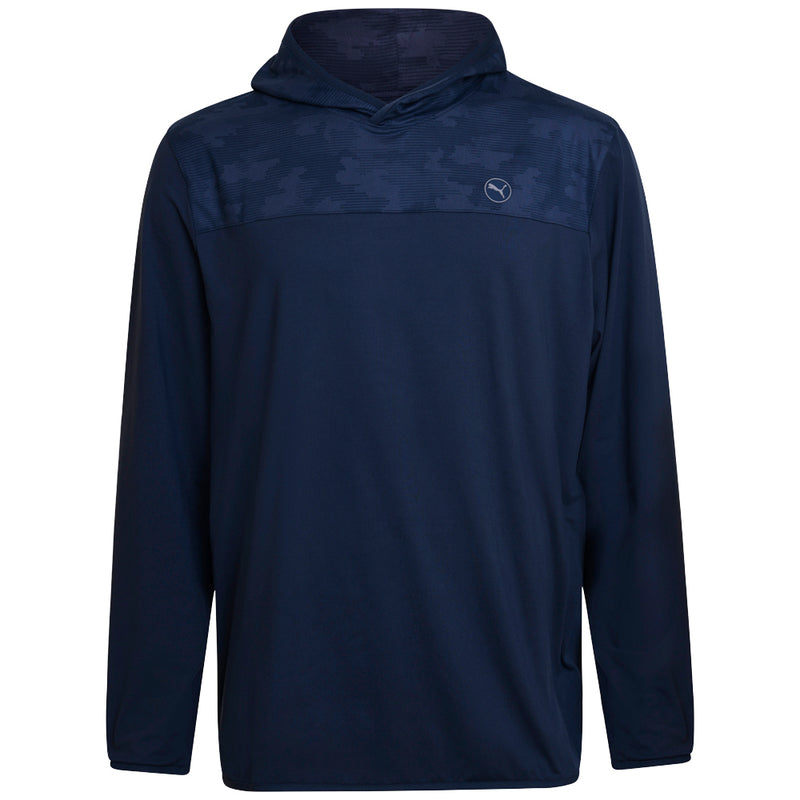 Puma Cloudspun Camo Hoodie - Deep Navy