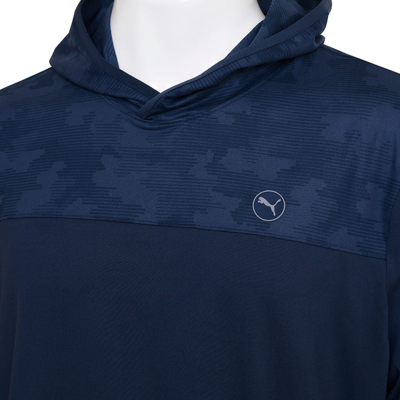 Puma Cloudspun Camo Hoodie - Deep Navy