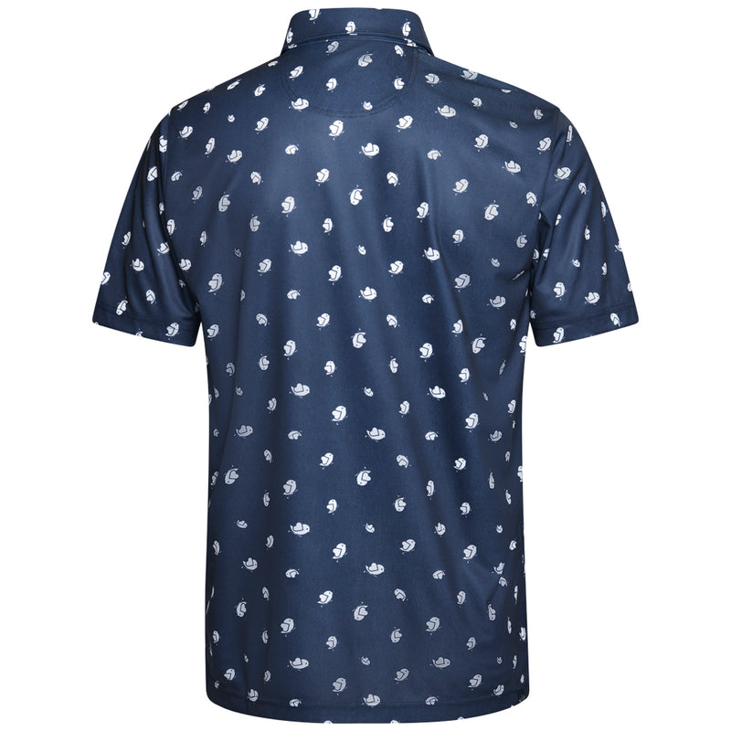 Puma Pure Love Birdies Polo Shirt - Deep Navy/White Glow