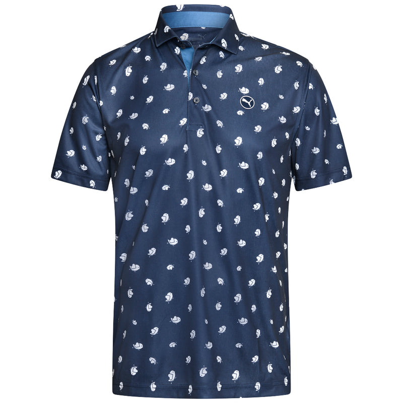 Puma Pure Love Birdies Polo Shirt - Deep Navy/White Glow