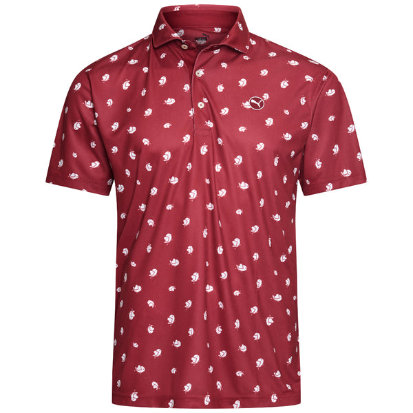 Puma Pure Love Birdies Polo Shirt - Intense Red/White Glow