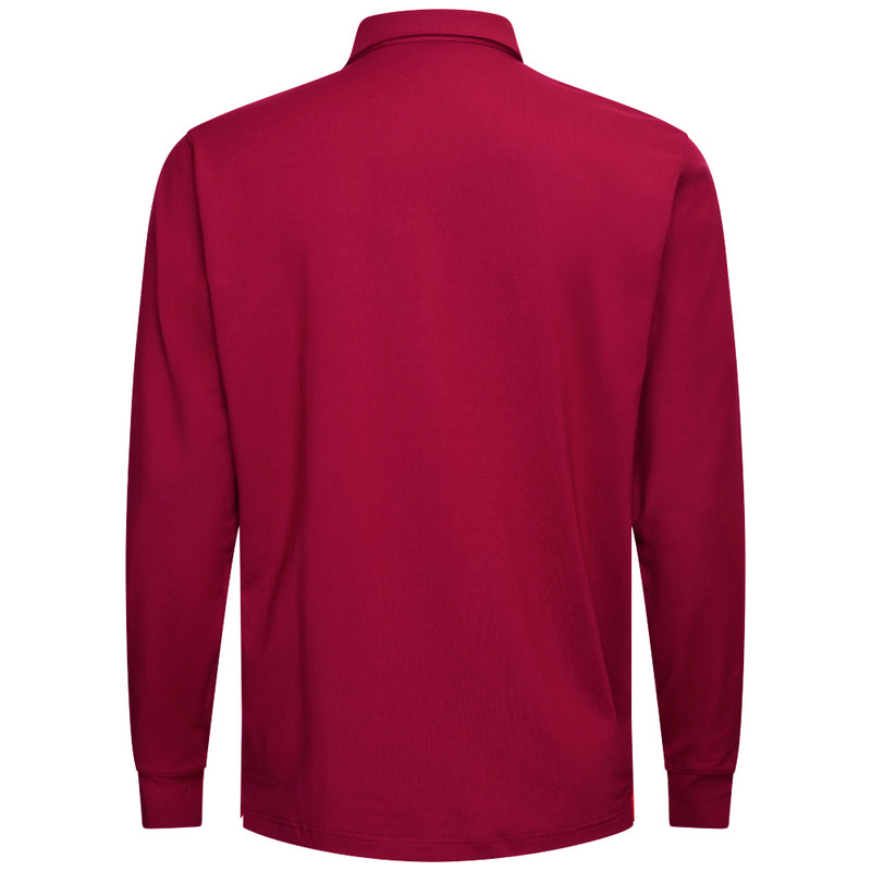 Puma Cloudspun Longsleeve Midweight Polo Shirt - Intense Red/Redmazing