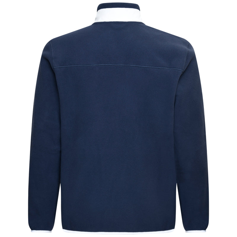 Puma Fleece 1/4 Zip Sweater - Deep Navy/White Glow