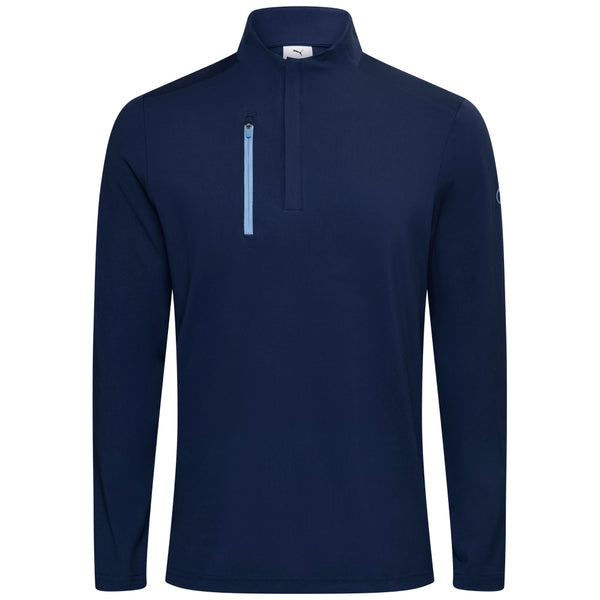 Puma X AP Cloudspun Tech 1/4 Zip Pullover - Deep Navy