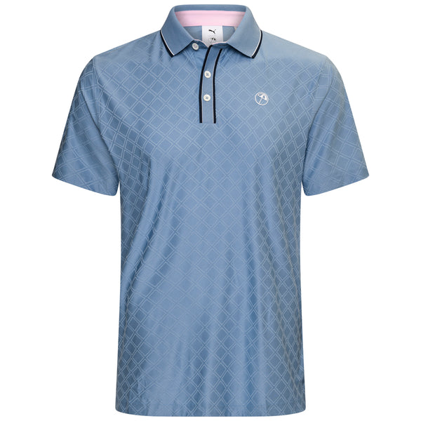 Puma X AP Tipped Jacquard Polo Shirt - Zen Blue