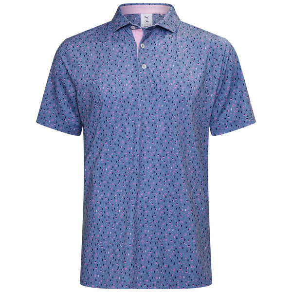 Puma X AP Tea Time Polo Shirt - Zen Blue/Pale Pink