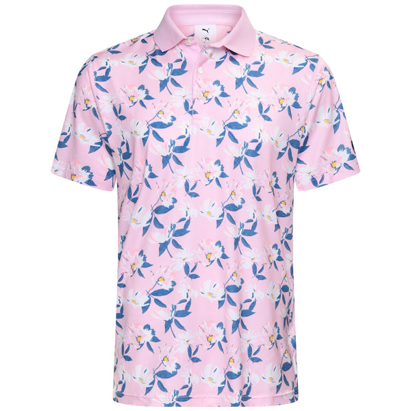 Puma X AP Spring Florals Polo Shirt - Pale Pink