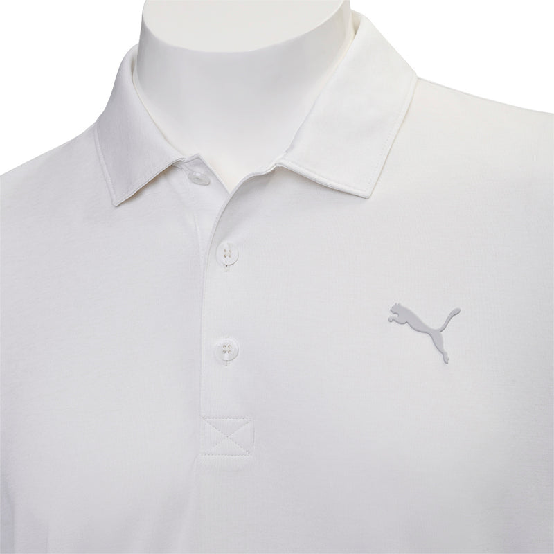 Puma Premium Tech 3.0 Polo Shirt - Warm White Heather