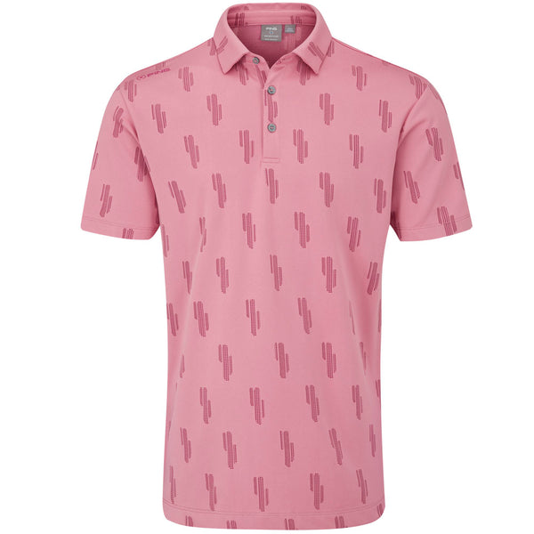 Ping Arizona Cactus Polo Shirt - Wild Rose Multi