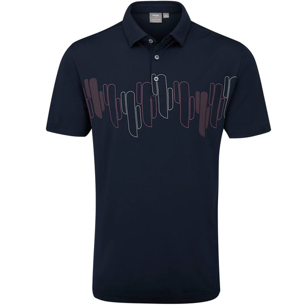 Ping Arizona Cactus Print Polo Shirt - Navy