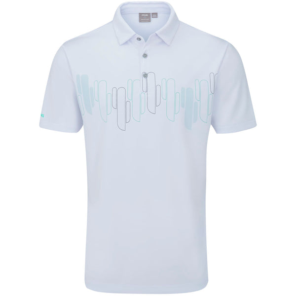 Ping Arizona Cactus Print Polo Shirt - White