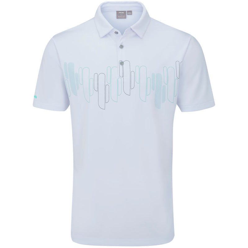 Ping Arizona Cactus Print Polo Shirt - White