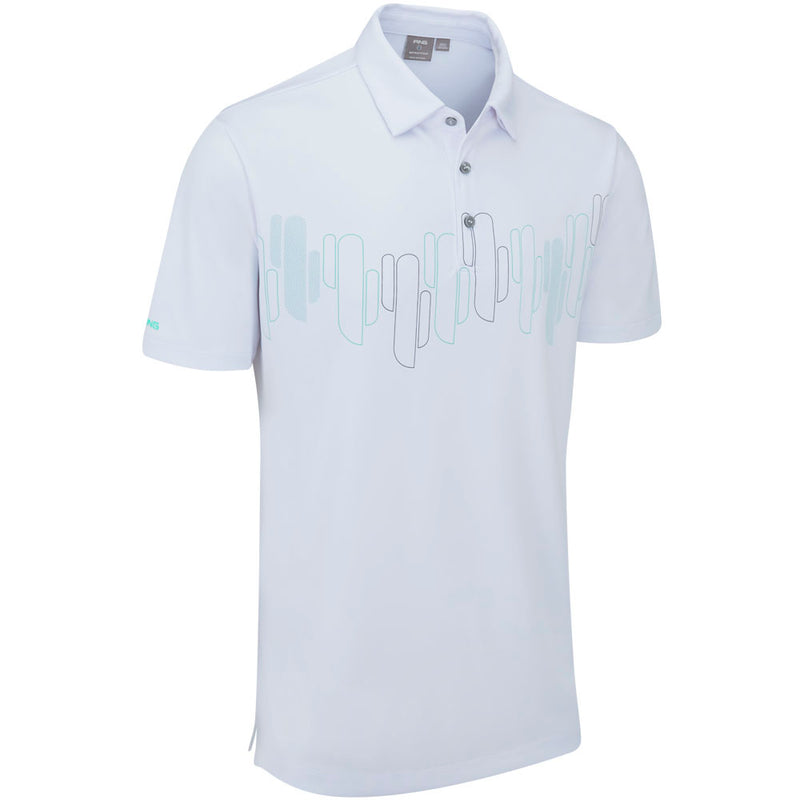 Ping Arizona Cactus Print Polo Shirt - White