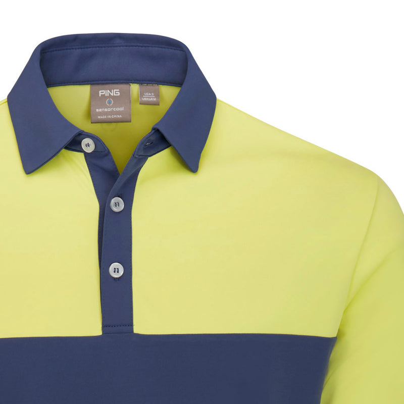 Ping Bodi Polo Shirt - Blue Indigo/Limelight