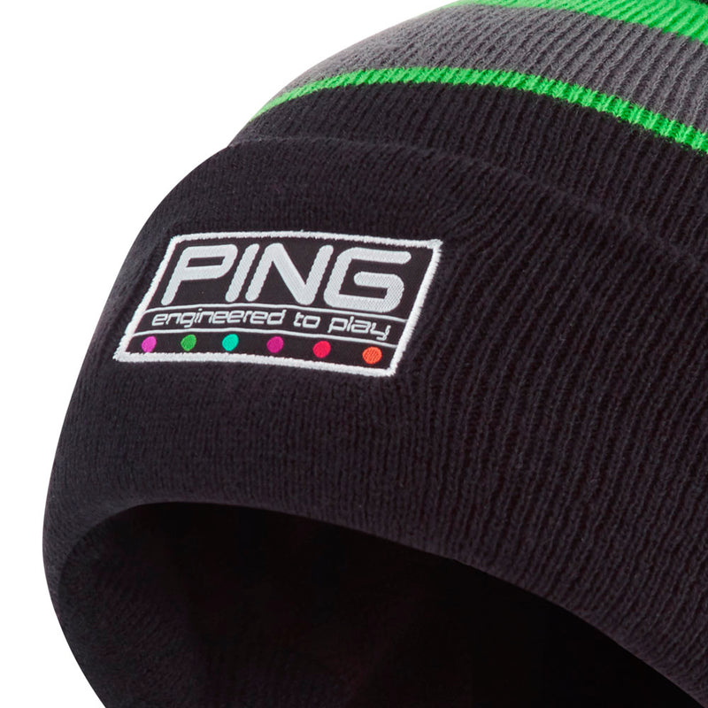 Ping Colour Code Bobble Hat - Black Multi