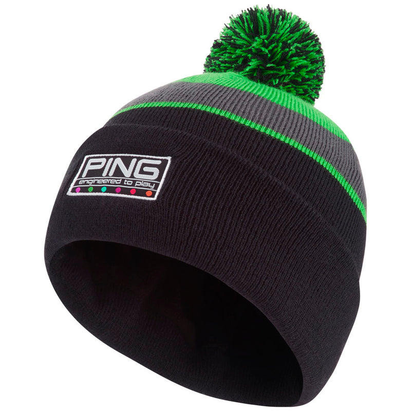 Ping Colour Code Bobble Hat - Black Multi