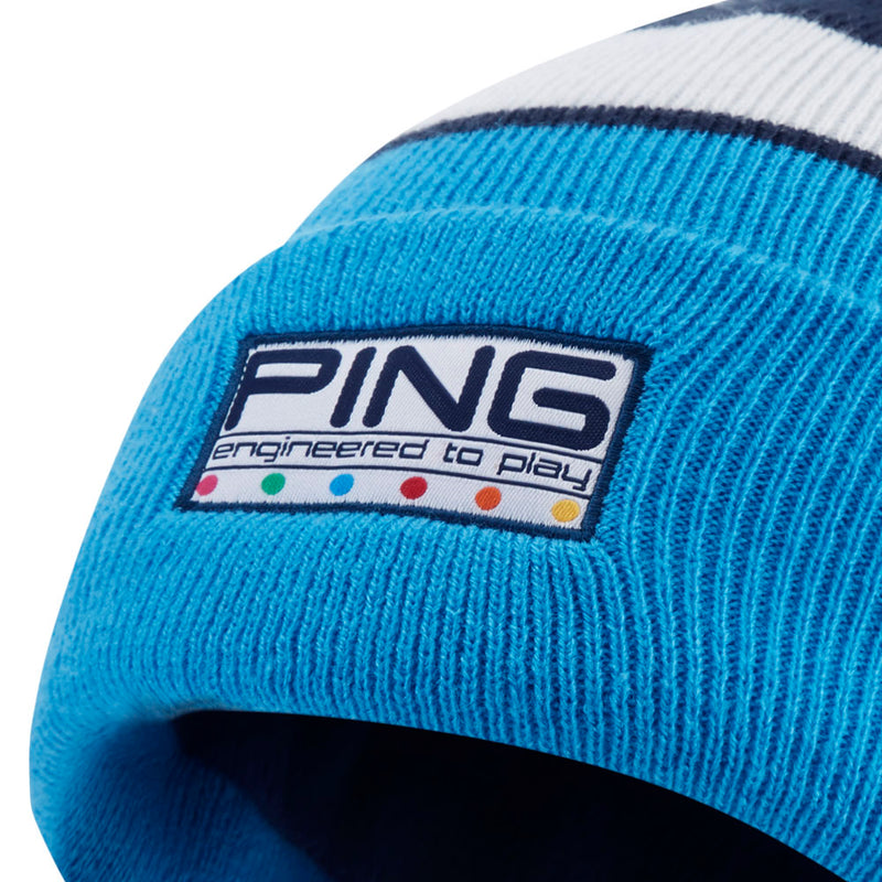 Ping Colour Code Bobble Hat - Cyan Multi