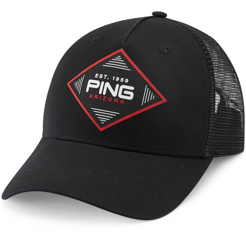 Ping Diamond Trucker Cap - Black