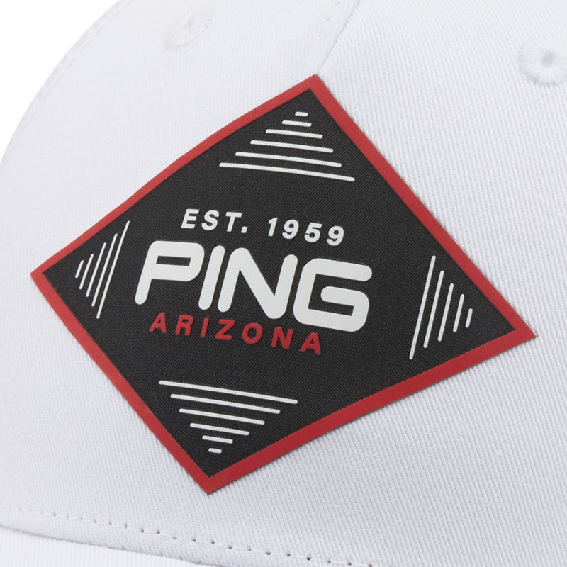 Ping Diamond Trucker Cap - White