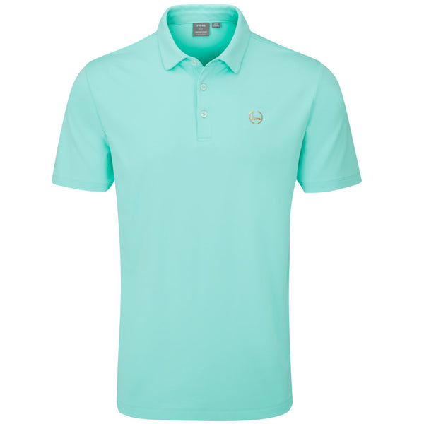 Ping Gold Putter Polo Shirt - Aruba Blue