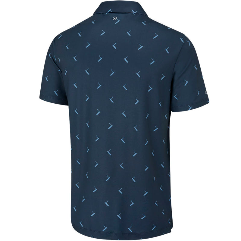 Ping Gold Putter Printed Polo Shirt - Navy Multi