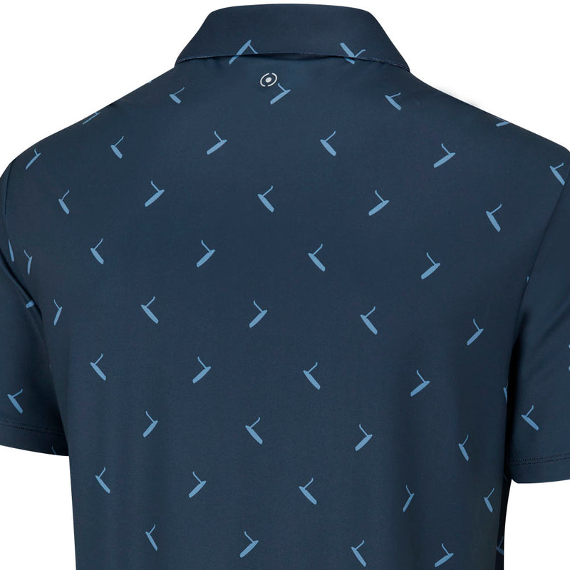 Ping Gold Putter Printed Polo Shirt - Navy Multi